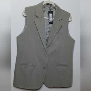 NWT Nasty Gal Sleeveless Blazer Waist Coat